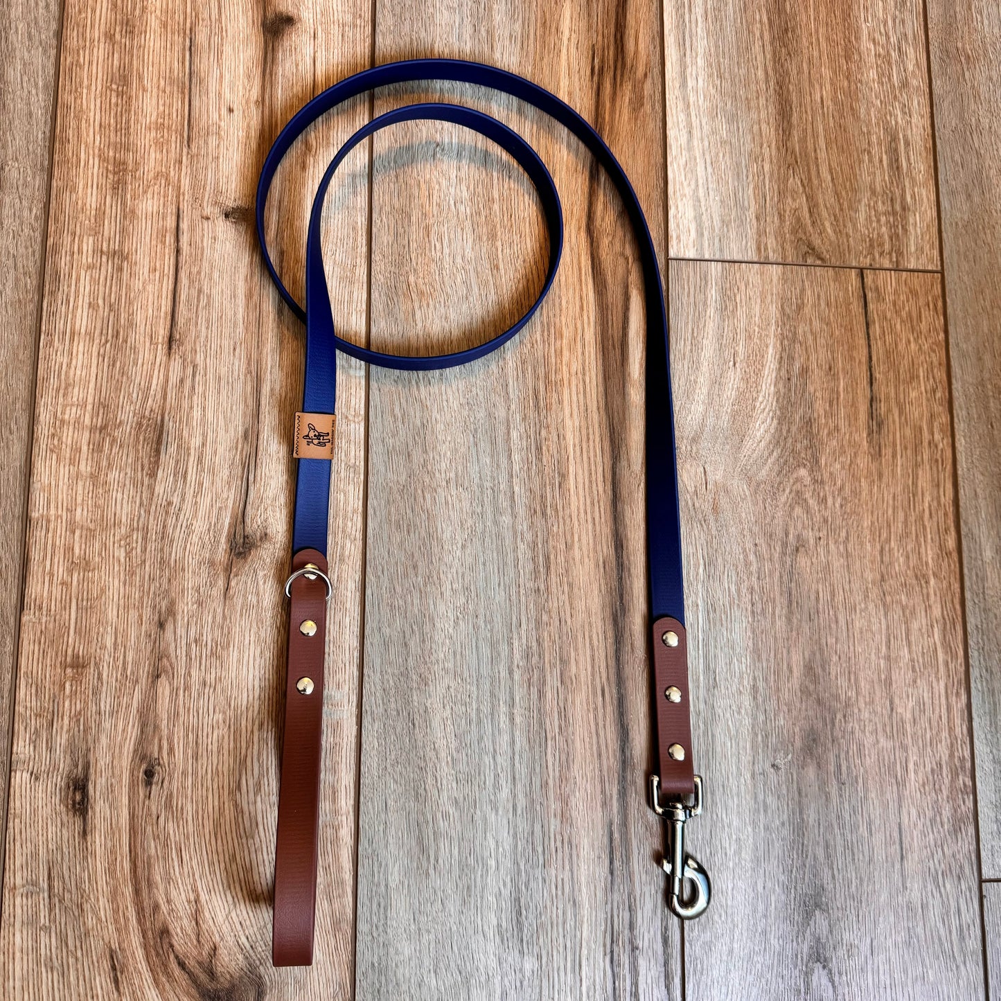 Brown and Navy BioThane® Dog Leash