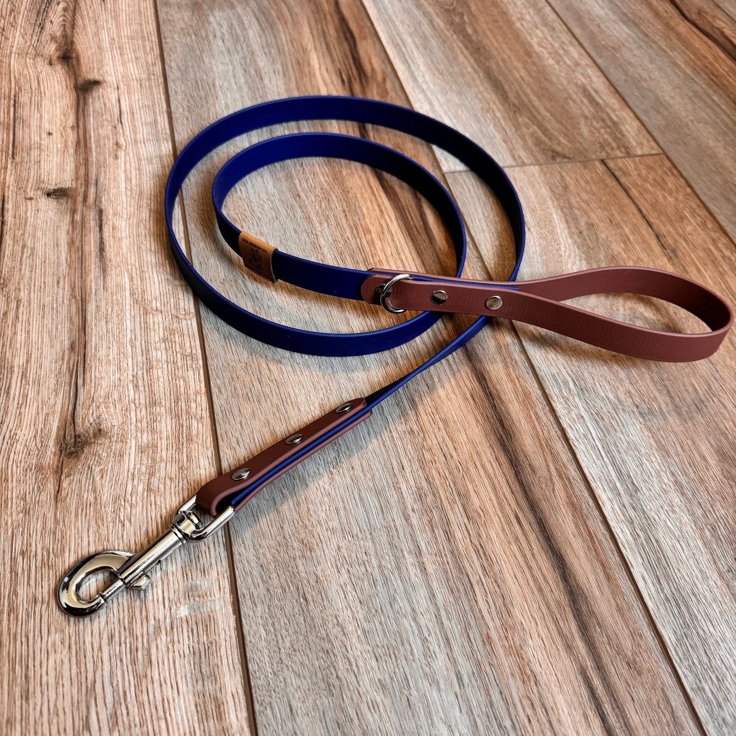 Brown and Navy BioThane® Dog Leash