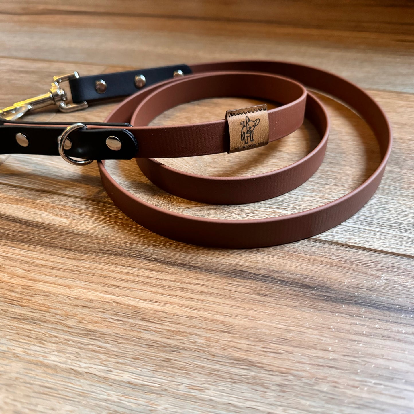 Brown and Black BioThane® Dog Leash