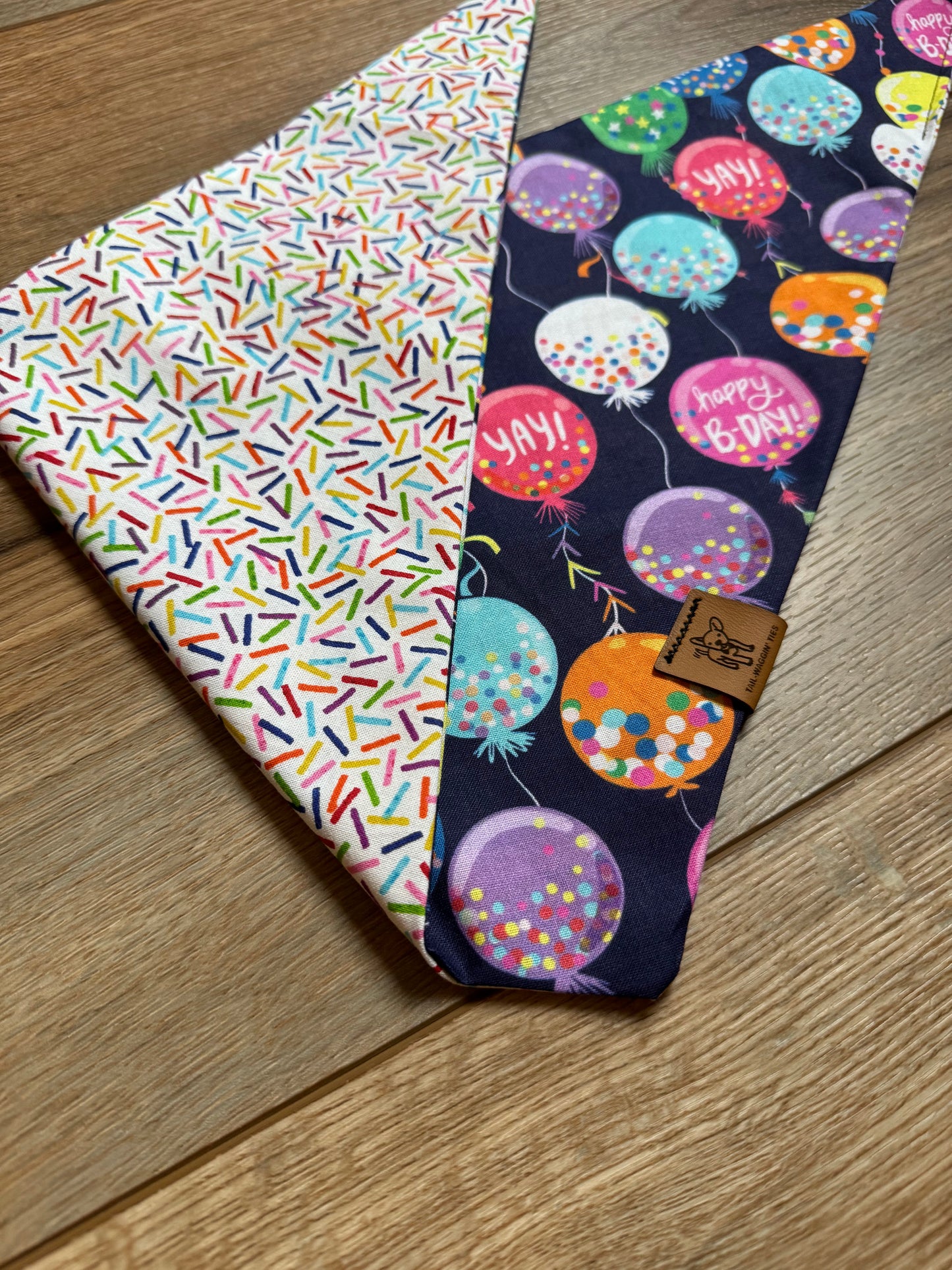 Happy Birthday Reversible Snap Bandana